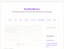 Tablet Screenshot of heyheyrenee.com